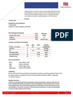 Product Specification Buttermilk Powder (25kg)