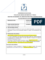 Formato para Presentacion de PROYECTO DE TESIS