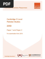 2059 Example Candidate Responses For Examination From 2015