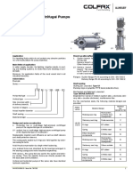 High-Pressure Centrifugal Pumps: Application Branch Positions/flanges