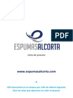 Lista de Precios - Espumas Alcorta