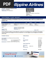 Electronic Ticket Receipt 24FEB For SHANE ABEGAIL DURAL