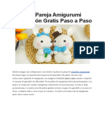 Conejita Pareja Amigurumi PDF Patron Gratis Paso A Paso