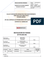 OP-PR-0292-001 (Rev.0) Instalacion de Faenas