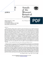 GPWG (Grass Phylogeny Working Group) - 2001. Phylogeny and Subfamilial Classification of The Grasses.