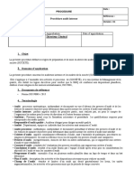 3 - Procédure Audit Interne