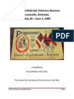 The United Confederate Veterans Reunion, Louisville, Kentucky, May 30 - June 3, 1900