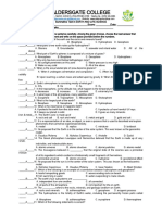 Summative Test-EALS (1st Quarter)