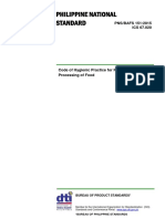 PNS-BAFS 151-2015 COP For Radiation Processing of Food