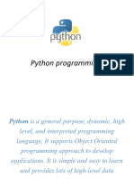 Python Programming