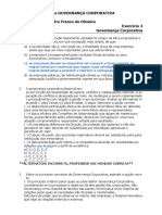 Exercício - Governança Corporativa