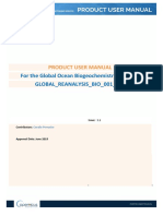 For The Global Ocean Biogeochemistry Hindcast GLOBAL - REANALYSIS - BIO - 001 - 029