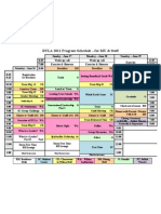 2011 RYLA Staff Schedule - For MU