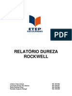 Relatório Dureza Rockwell