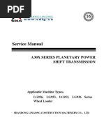 Service Manual: A30X Series Planetary Power Shift Transmission