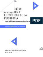 Fundamentos Historicos y Filosoficos de La Psicologia