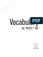 Vocabulary For TOEFL IBT