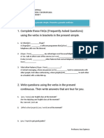 Unit 1: 1. Complete These Faqs (Frequently Asked Questions) Using The Verbs in Brackets in The Present Simple