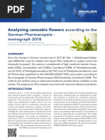 VPH0072 - Analyzing Cannabis Flowers According To The German Pharmacopeia - Monograph 2018