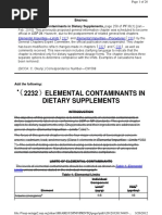 B 2232 Elemental Contaminants in Dietary Supplements