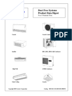 Duct Free Systems Product Data Digest: To 5 Nominal Tons