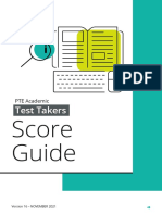 PTE Academic Score Guide For Test Takers - November 2021 V2