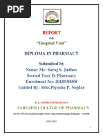 "Hospital Visit": Diploma in Pharmacy Submitted by