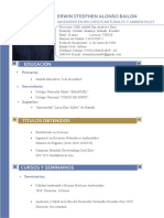 Curriculum Vitae Alonso Bailon Erwin Steephen Ing. Ambiental 2022