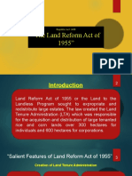 The Land Reform Act of 1955