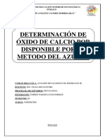 Determinacion de Cal Por El Metoto Del Azucar