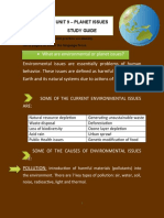 Unit 9 - Planet Issues Study Guide