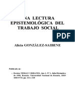 Una Lectura Epistemológica Del Trabajo Social 1996