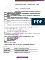 NCERT Solutions For Class 9 Social Science Civics: Chapter 2 - Constitutional Design