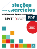 Resoluções Dos Exercícios Do Caderno de Apoio (Metas Curriculares)