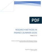 Research Methods in Finance 