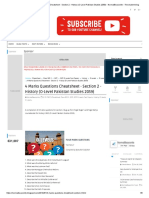 4 Marks Questions Cheatsheet - Section 2 - History (O-Level Pakistan Studies 2059) - NormalBeaconite - The Student Blog
