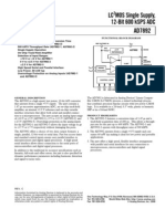 LC MOS Single Supply, 12-Bit 600 KSPS ADC: S Conversion Time