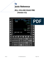 8 Rockwell - Collins - WAAS - FMS - Version - 40 - Quick - Reference