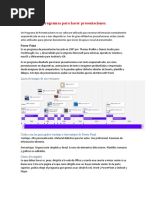 Programas para Hacer Presentaciones