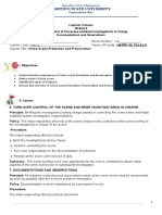 ISM25 Module 5 CRIME SCENE PROTECTION AND PRESERVATION