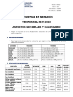 Circular NAT.05-21 Aspectos Generales Normativa Natacion