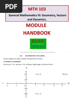 Handbook: General Mathematics III: Geometry, Vectors and Dynamics