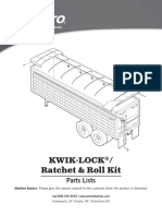 Kwik-Lock / Ratchet & Roll Kit: Parts Lists