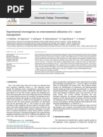 Experimental Investigation On Environmental Utilization of e Waste Management