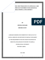 Factors Affecting The Utilization of Antenatal Care Services by Pregnant Mothers in Jinja Regional Referral Hospital, Jinja District