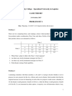 1 - Game Theory Problem Set 1 2017