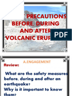 Safety Precautions Before, During and After Volcanic Eruption