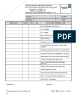 Generator Inspection Checklist