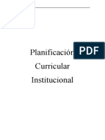 Planificación Curricular Instituciona CORREGIDO