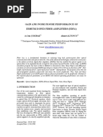 Gain and Noise Figure Performance of Erbium Doped Fiber Amplifiers (Edfa)